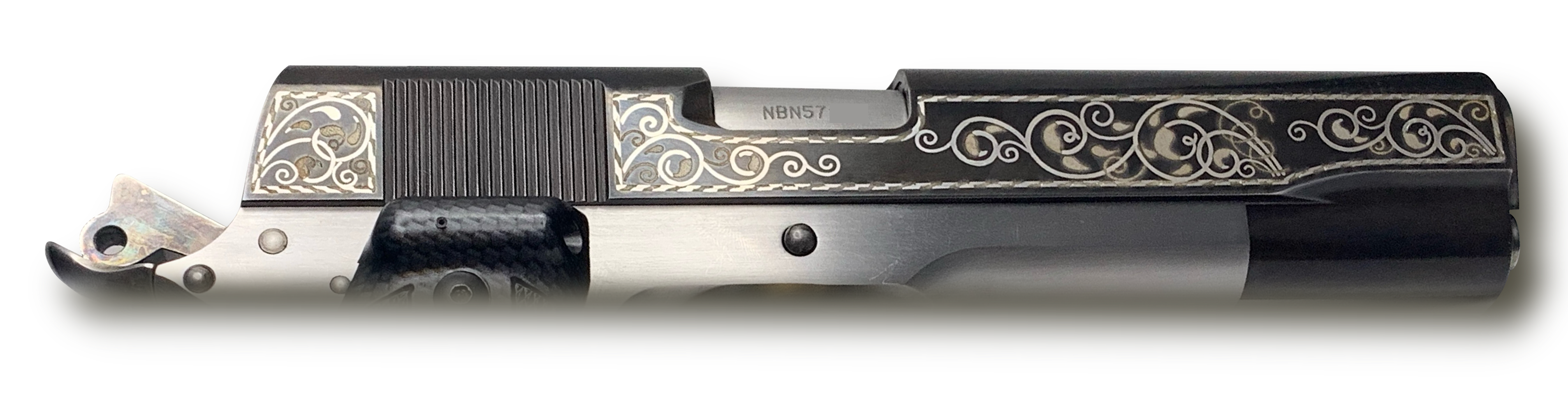 1911 silver inlay photo 1