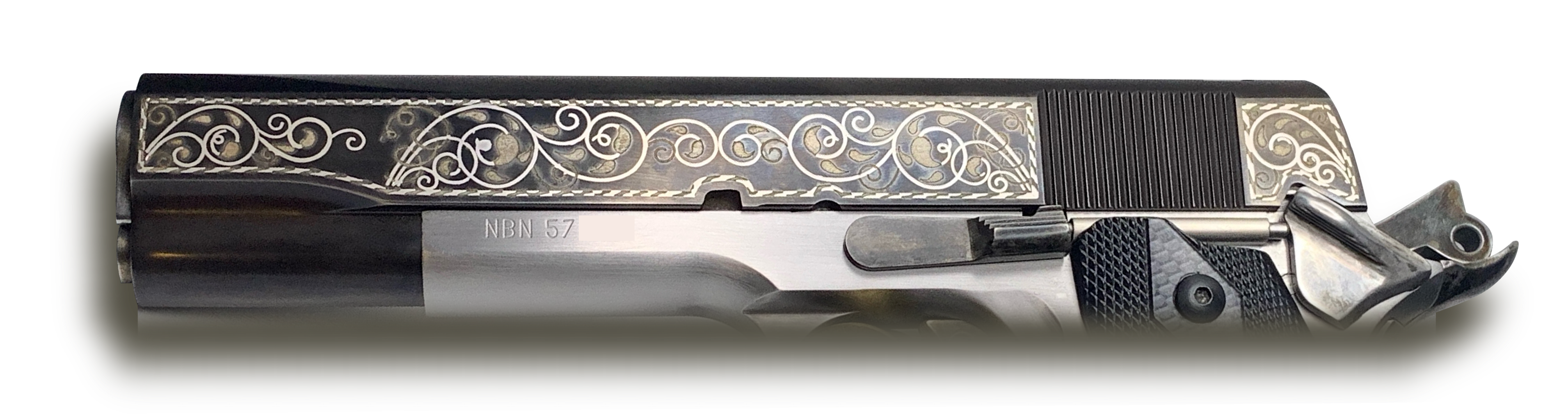 1911 silver inlay photo 2